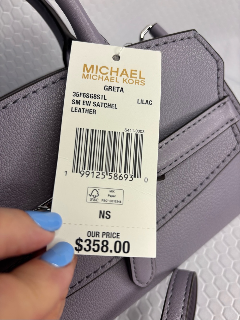 Michael Kors Lavender Purple Satchel Bag - Picture 4 of 12